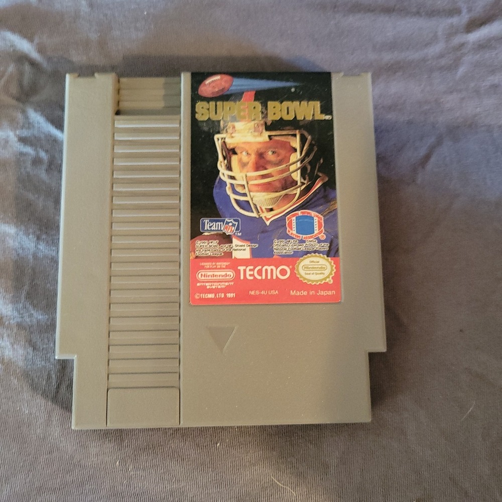 Temco Super Bowl   Nintendo  Nes Video Game Cartridge Only
